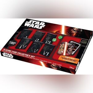 Star Wars Playing Card Collector's Set With Collector Tin & Dice NIB Sealed